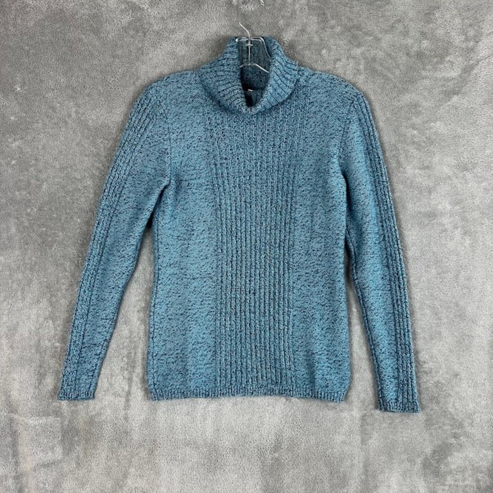 Sundance Turtleneck Sweater Womens S Silk Blend Rib Knit Fitted Luxe